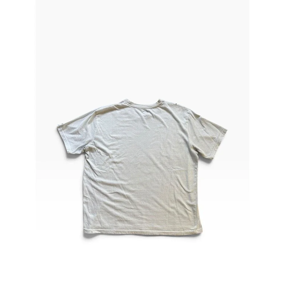 MTV Spring Break Y2K Flag Logo Tee Trashed Distressed South Beach Size Large